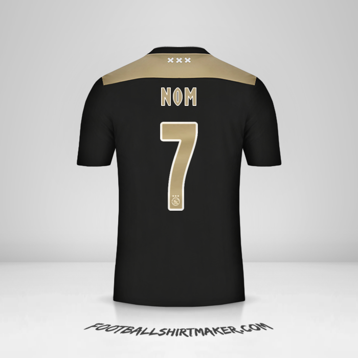 Maillot AFC Ajax 2018/19 Extérieur -  nom - 7