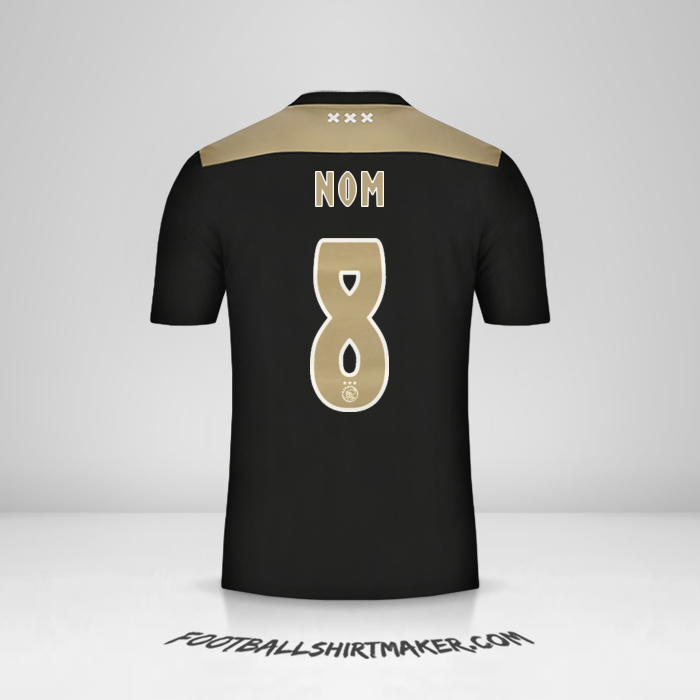 Maillot AFC Ajax 2018/19 Extérieur -  nom - 8