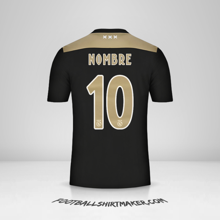Jersey AFC Ajax 2018/19 Visita -  nombre - 10
