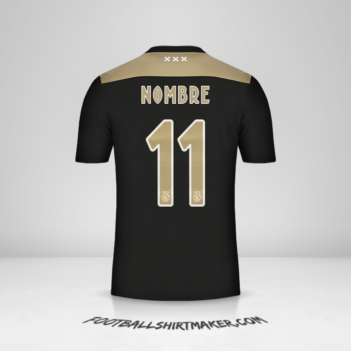 Jersey AFC Ajax 2018/19 Visita -  nombre - 11