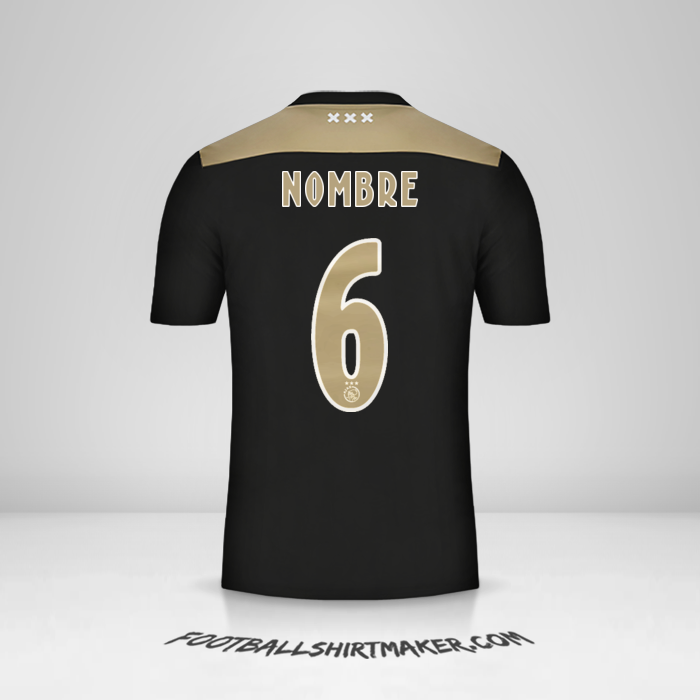 Jersey AFC Ajax 2018/19 Visita -  nombre - 6