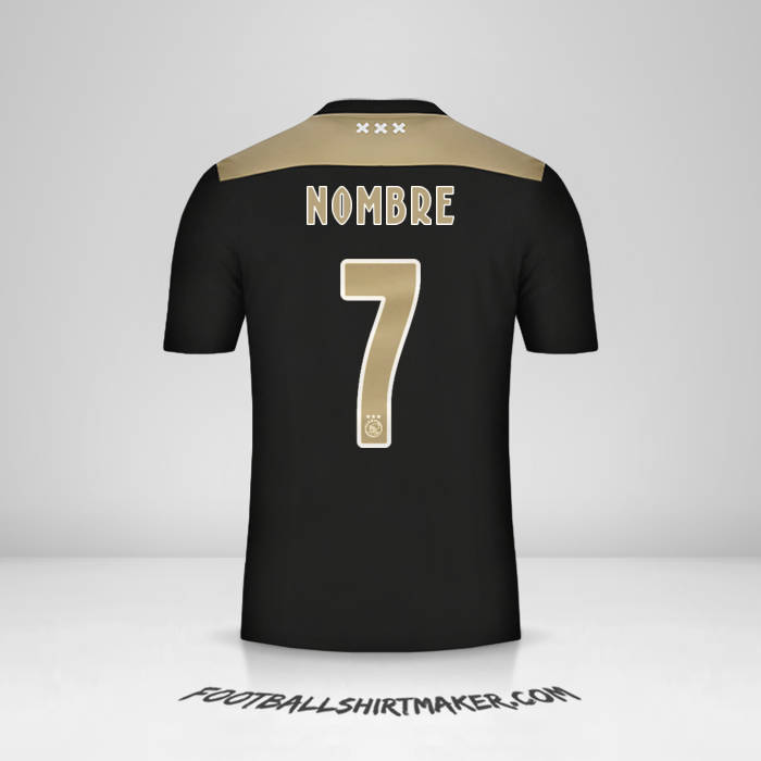 Jersey AFC Ajax 2018/19 Visita -  nombre - 7