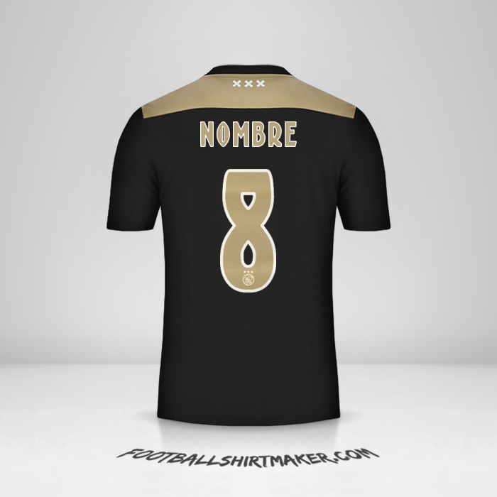 Jersey AFC Ajax 2018/19 Visita -  nombre - 8