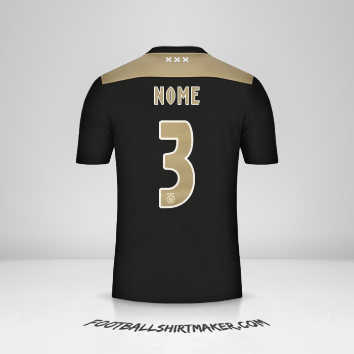 Camisa AFC Ajax 2018/19 Alternativa -  nome - 3