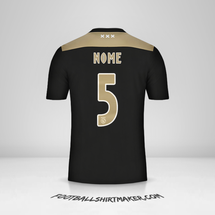 Maglia AFC Ajax 2018/19 Seconda -  nome - 5