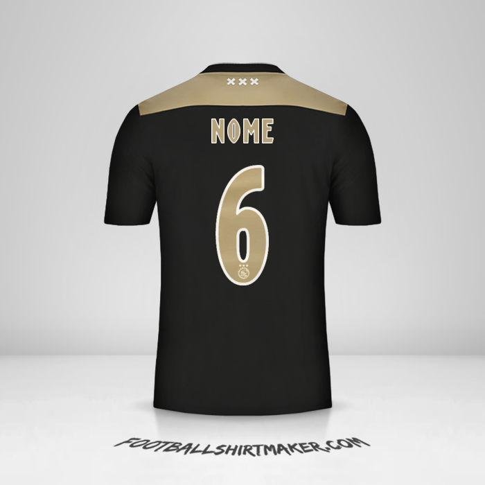 Maglia AFC Ajax 2018/19 Seconda -  nome - 6