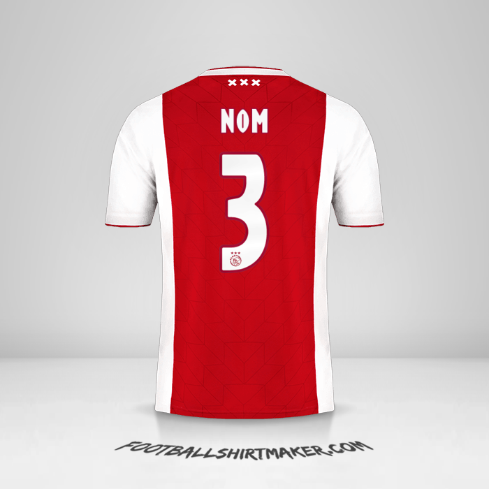 Maillot AFC Ajax 2018/19 -  nom - 3