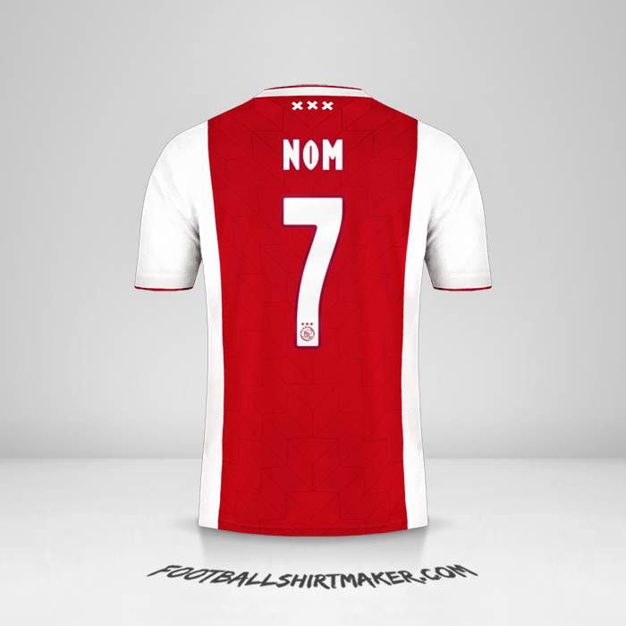 Maillot AFC Ajax 2018/19 -  nom - 7