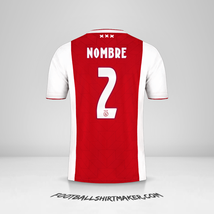 Jersey AFC Ajax 2018/19 -  nombre - 2