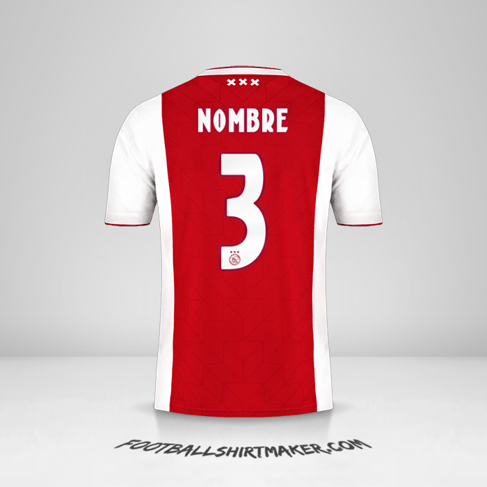 Jersey AFC Ajax 2018/19 -  nombre - 3