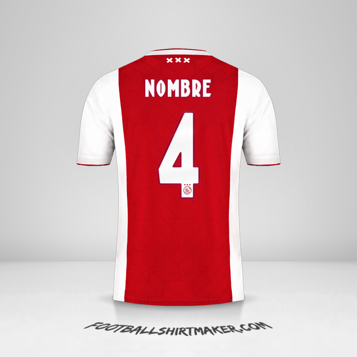 Jersey AFC Ajax 2018/19 -  nombre - 4