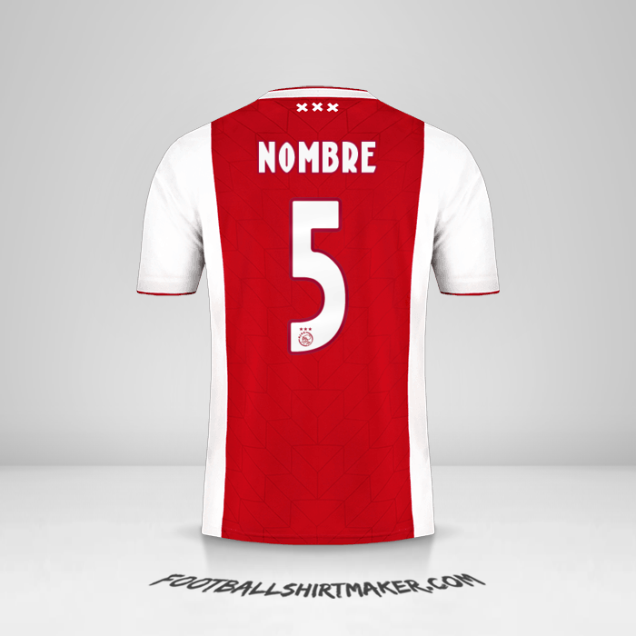 Jersey AFC Ajax 2018/19 -  nombre - 5