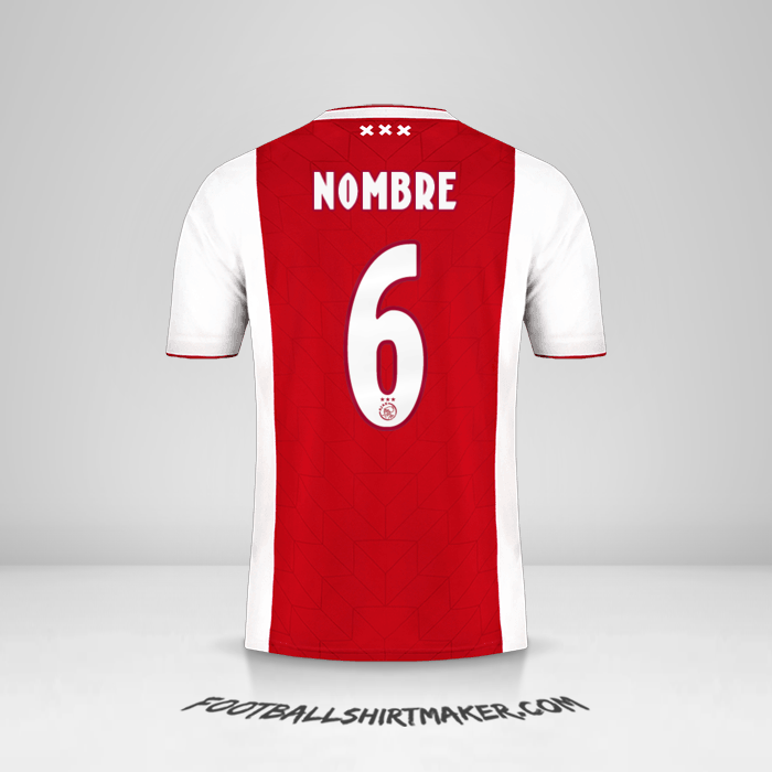 Jersey AFC Ajax 2018/19 -  nombre - 6