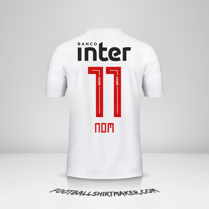 Maillot Sao Paulo FC 2019/20 -  nom - 11