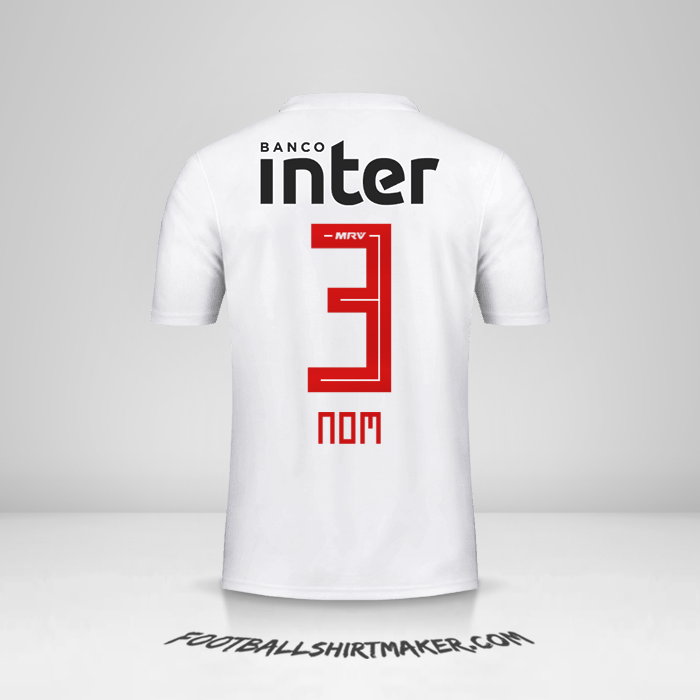 Maillot Sao Paulo FC 2019/20 -  nom - 3