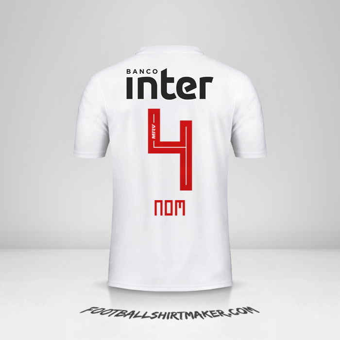 Maillot Sao Paulo FC 2019/20 -  nom - 4