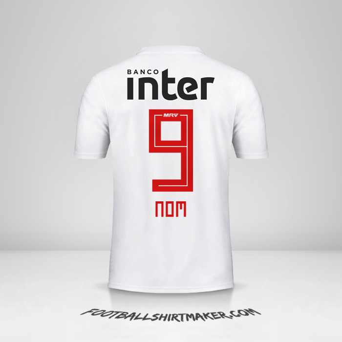 Maillot Sao Paulo FC 2019/20 -  nom - 9