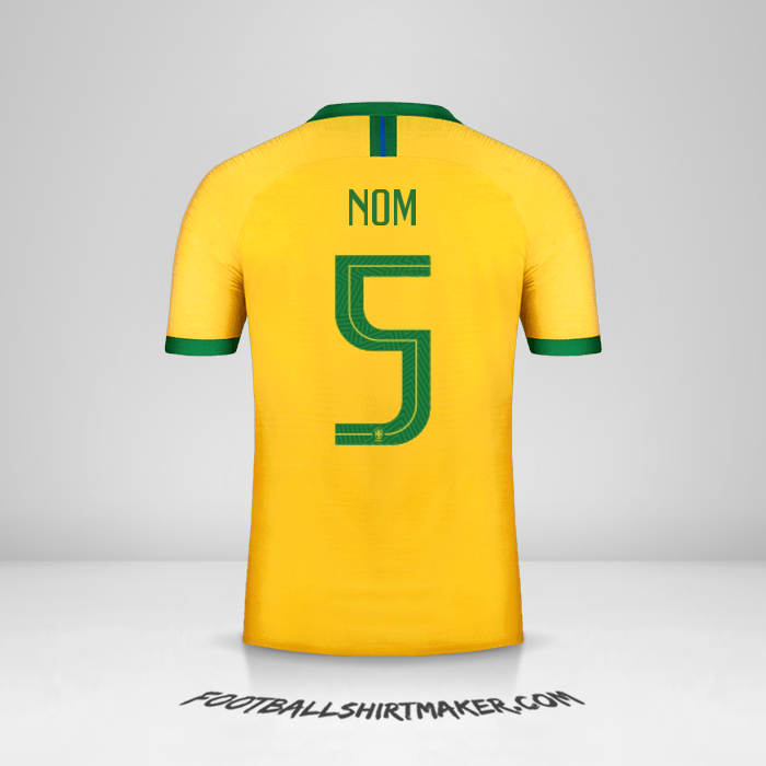 Maillot Brésil 2019 -  nom - 5