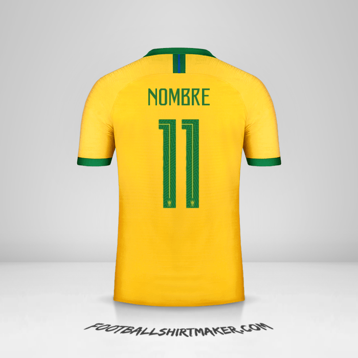 Camiseta Brasil 2019 -  nombre - 11