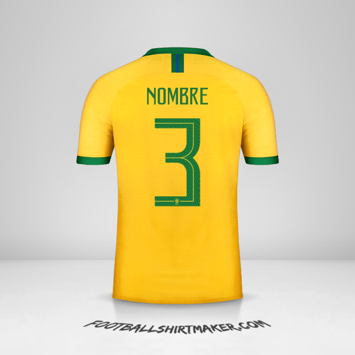 Jersey Brasil 2019 -  nombre - 3