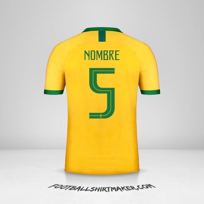 Jersey Brasil 2019 -  nombre - 5