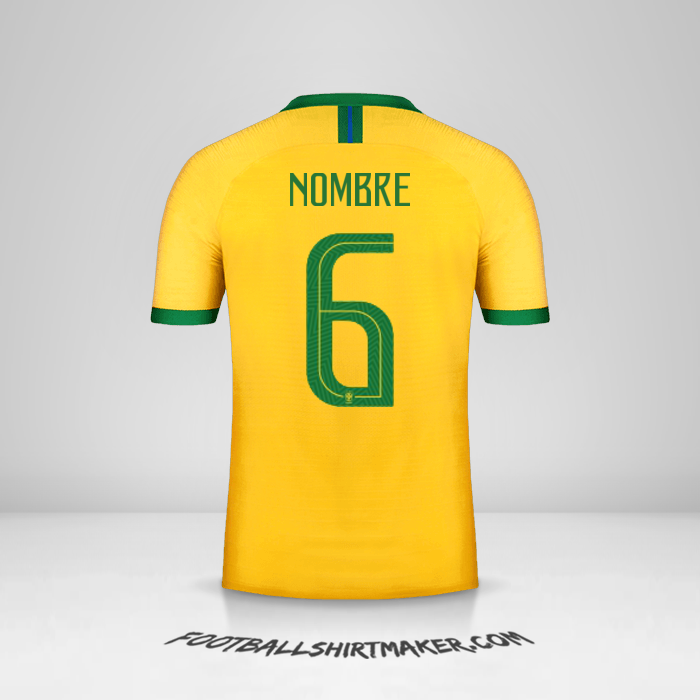 Jersey Brasil 2019 -  nombre - 6