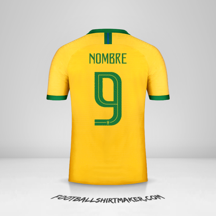 Camiseta Brasil 2019 -  nombre - 9