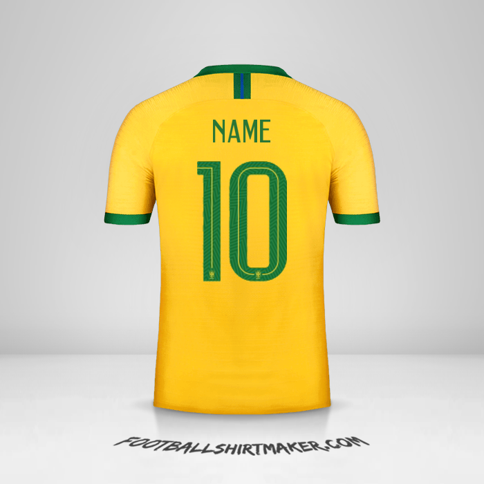 Jersey Brazil 2019 -  name - 10