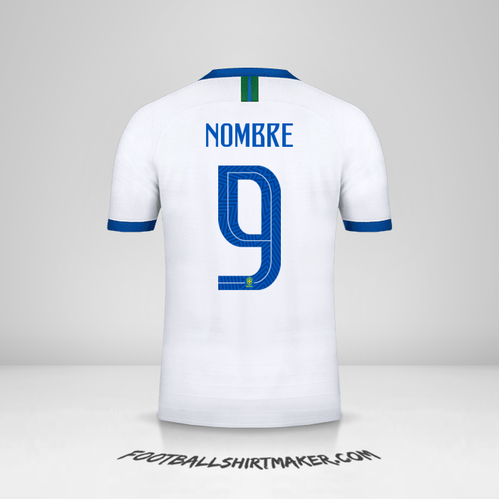 Jersey Brasil 2019 Tercera -  nombre - 9