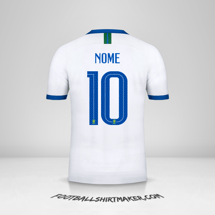 Camisa Brasil 2019 Terceira -  nome - 10