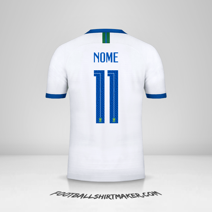 Camisa Brasil 2019 Terceira -  nome - 11
