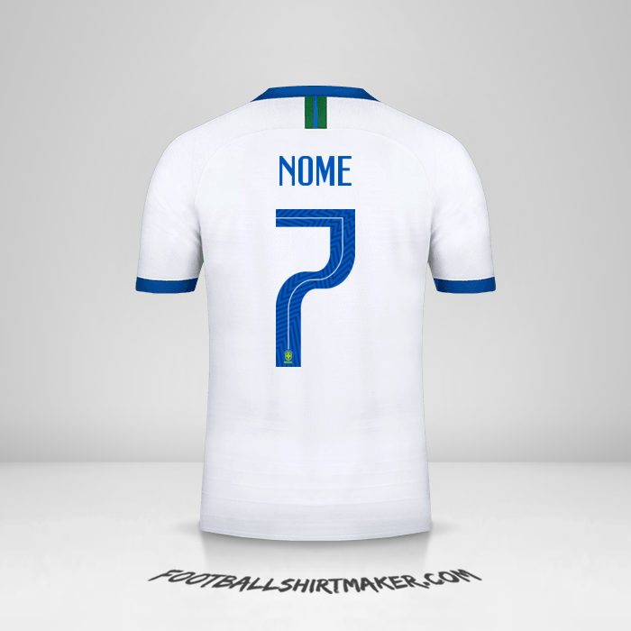 Camisola Brasil 2019 Terceira -  nome - 7