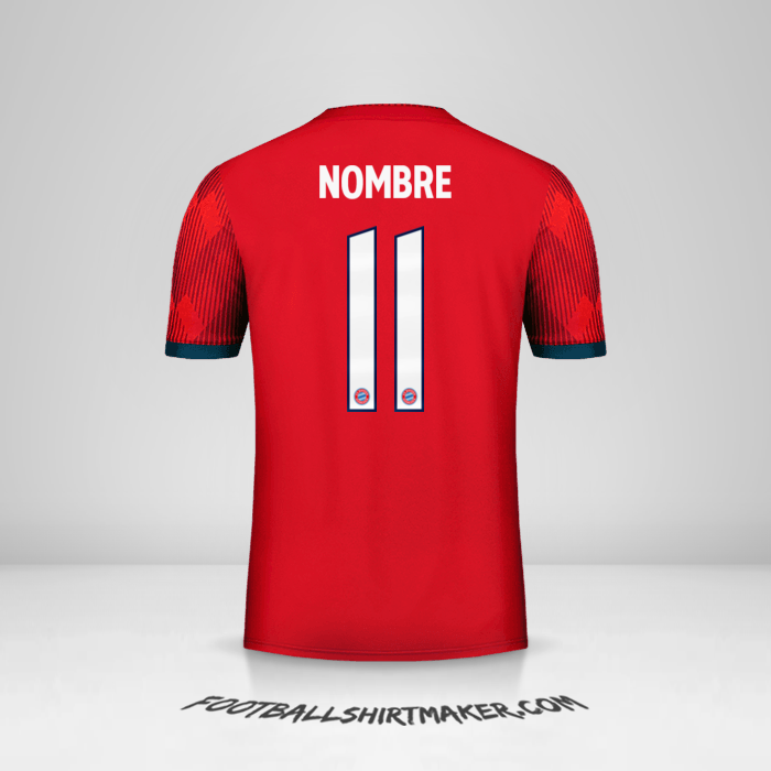 Jersey FC Bayern Munchen Cup 2018/19 -  nombre - 11