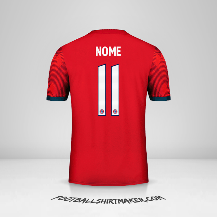 Camisa FC Bayern Munchen Cup 2018/19 -  nome - 11