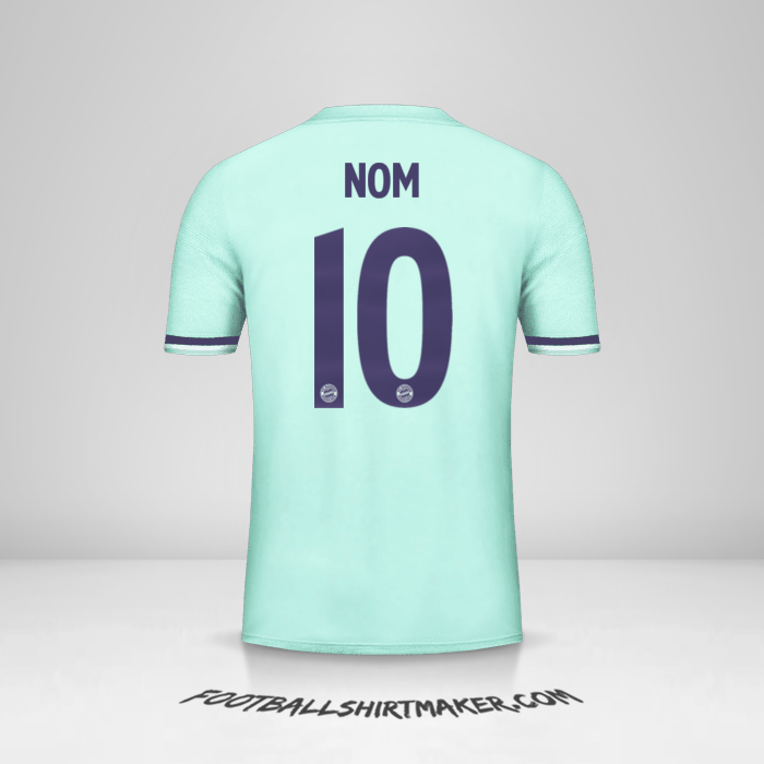 Maillot FC Bayern Munchen Cup 2018/19 Extérieur -  nom - 10