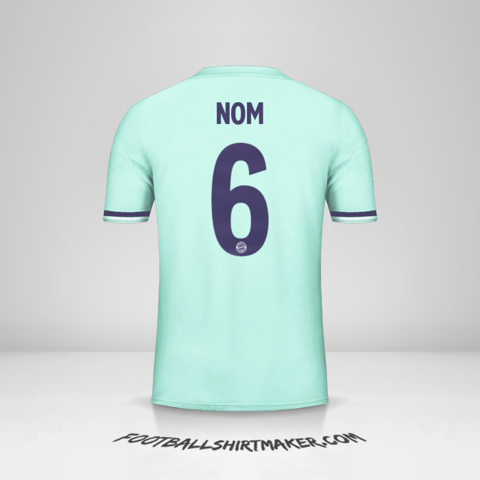 Maillot FC Bayern Munchen Cup 2018/19 Extérieur -  nom - 6
