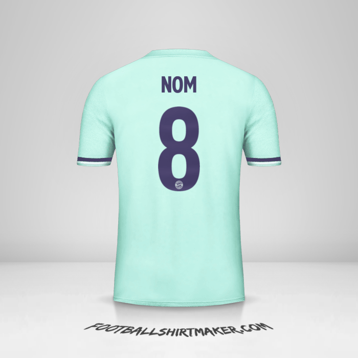 Maillot FC Bayern Munchen Cup 2018/19 Extérieur -  nom - 8