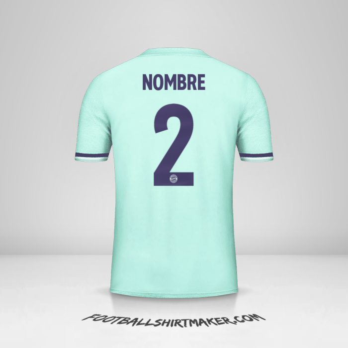 Camiseta FC Bayern Munchen Cup 2018/19 Visita -  nombre - 2