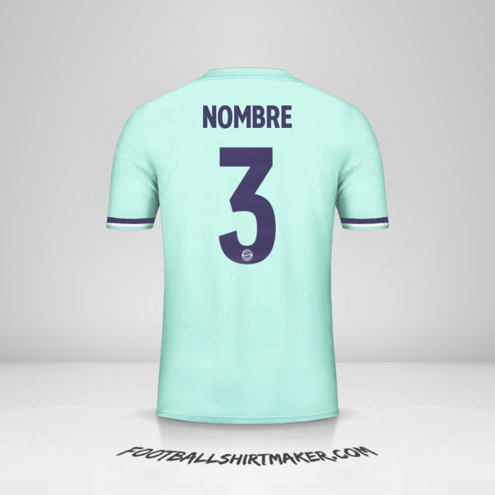 Camiseta FC Bayern Munchen Cup 2018/19 Visita -  nombre - 3