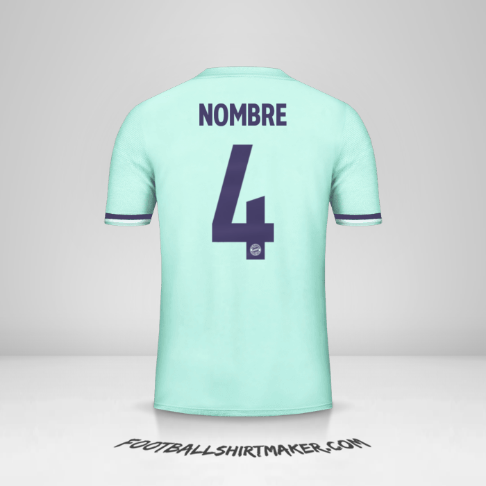 Jersey FC Bayern Munchen Cup 2018/19 Visita -  nombre - 4