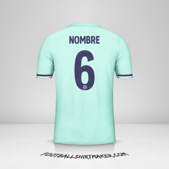 Jersey FC Bayern Munchen Cup 2018/19 Visita -  nombre - 6
