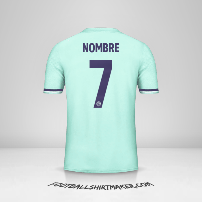 Jersey FC Bayern Munchen Cup 2018/19 Visita -  nombre - 7