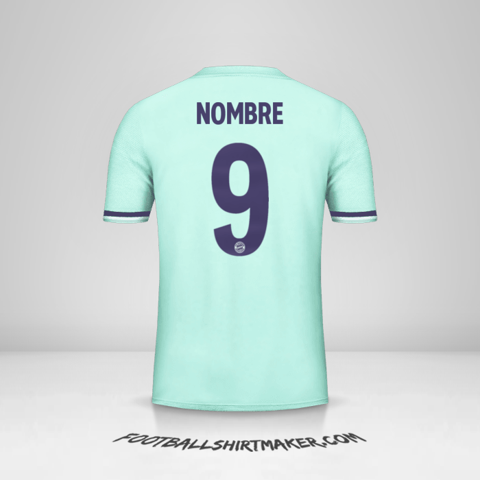 Jersey FC Bayern Munchen Cup 2018/19 Visita -  nombre - 9