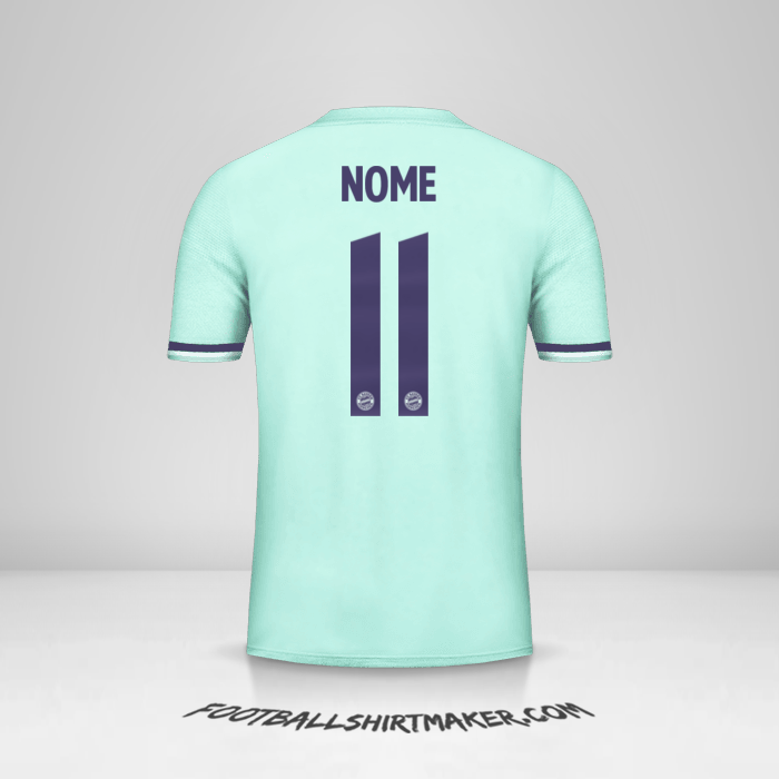 Maglia FC Bayern Munchen Cup 2018/19 Seconda -  nome - 11