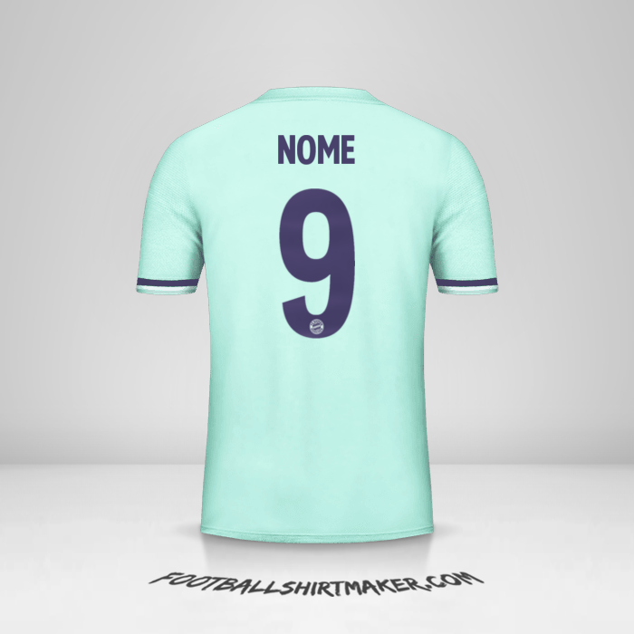 Maglia FC Bayern Munchen Cup 2018/19 Seconda -  nome - 9