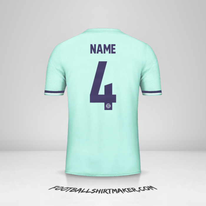 Trikot FC Bayern Munchen Cup 2018/19 Auswärts -  name - 4
