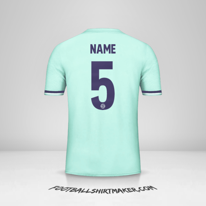 Jersey FC Bayern Munchen Cup 2018/19 Away -  name - 5
