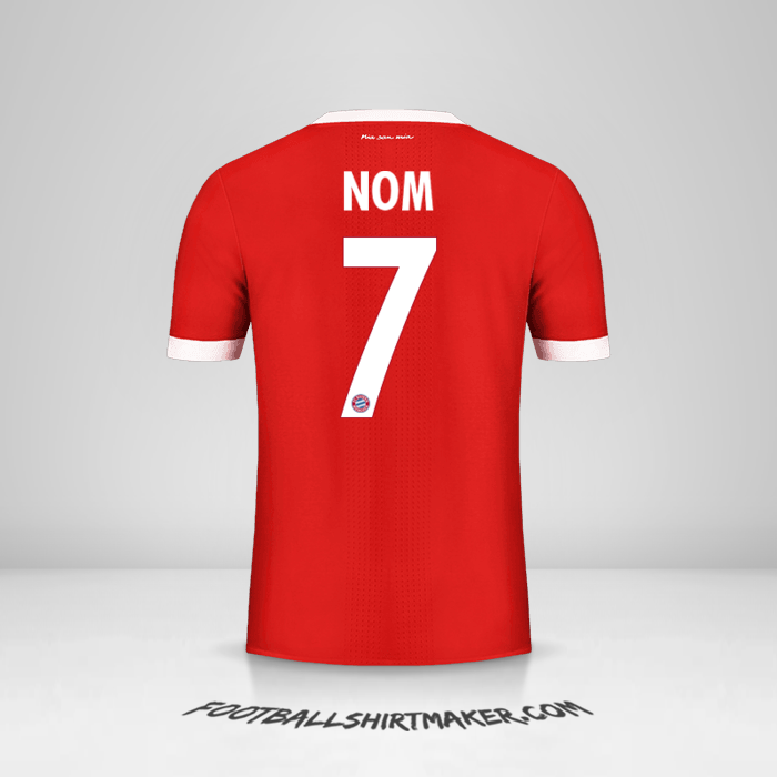 Maillot FC Bayern Munchen Cup 2017/18 -  nom - 7