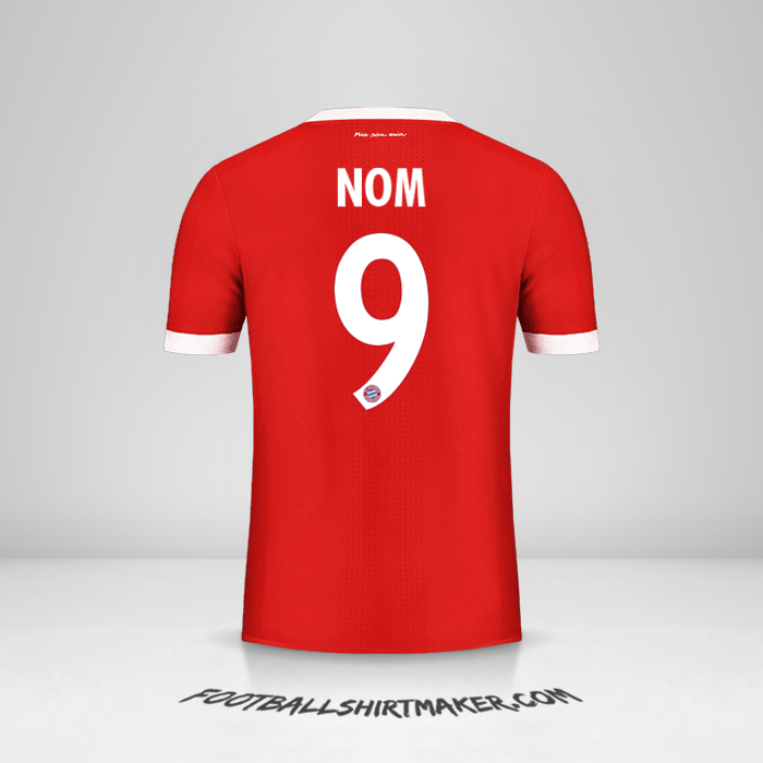 Maillot FC Bayern Munchen Cup 2017/18 -  nom - 9