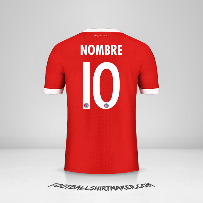 Camiseta FC Bayern Munchen Cup 2017/18 -  nombre - 10
